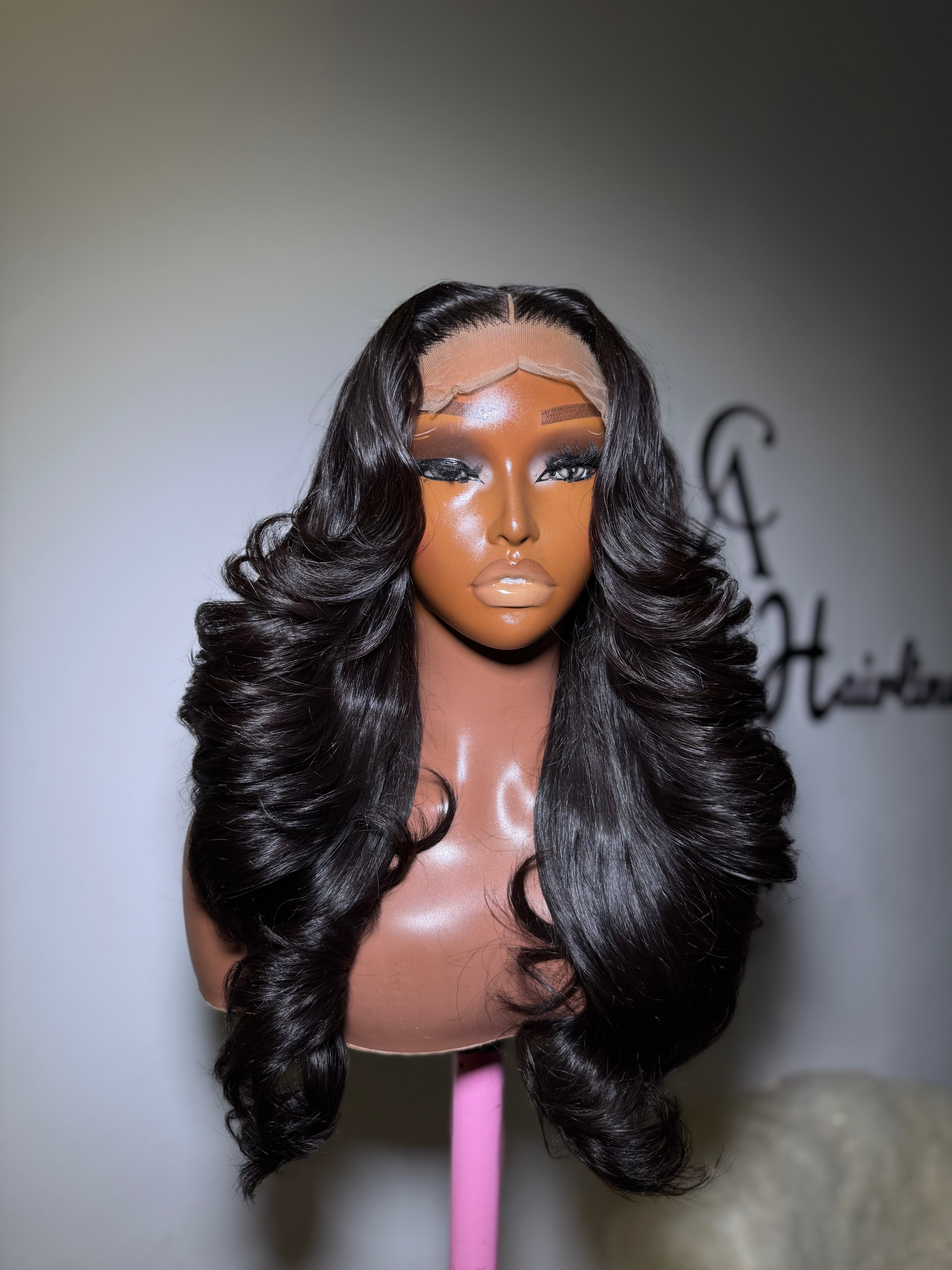 Layered custom wig